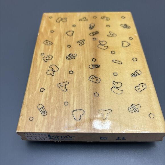 BABY SHOWER Themed Rubber Stamps Vintage Inkadink Stampin Up Anita’s 4 stamps - Picture 2 of 16